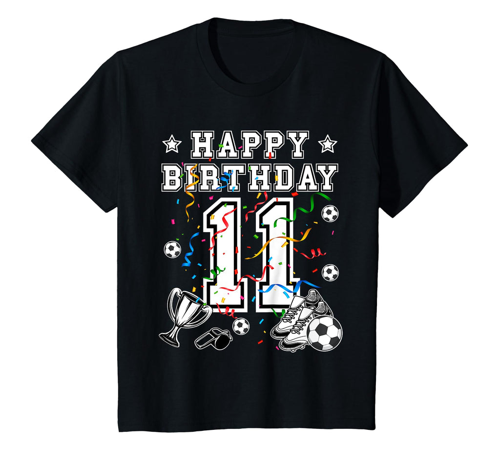 Soccer Birthday 11 Years Soccer Jersey T-Shirt - Custom Art Print Unisex - T-Shirt, Sweatshirt, Hoodie