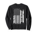 Proud Dad United States Distressed W Sweatshirt - Trendy Graphic Men Women - T-Shirt, Sweatshirt, Hoodie