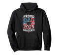 Red White Blue 2025 Graduation Sweatshirt - Custom Art Print Men Women - T-Shirt, Sweatshirt, Hoodie