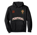 Portugal Number 10 Soccer Team Sports Hoodie - Unique Graphic for Adults - T-Shirt, Sweatshirt, Hoodie