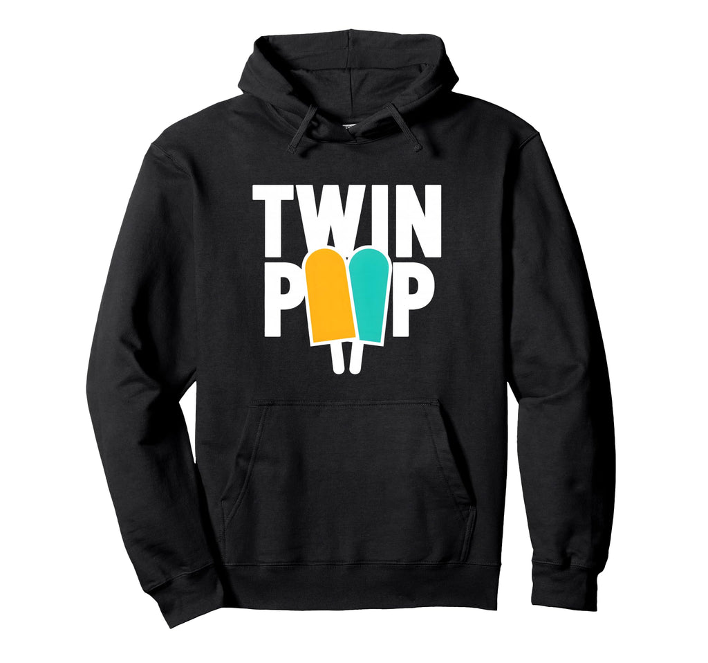 Twin Pop Twin Dad Fathers Day Hoodie - Unique Graphic for Adults - T-Shirt, Sweatshirt, Hoodie