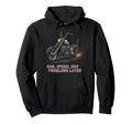 Funny Papa Motorcycle Rider Dad Biker Hoodie - Custom Art Print Men Women - T-Shirt, Sweatshirt, Hoodie