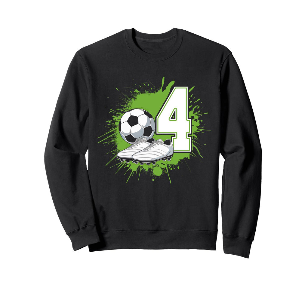 4 Soccer Birthday Gift Soccer Fan Sweatshirt - Unique Graphic for Adults - T-Shirt, Sweatshirt, Hoodie