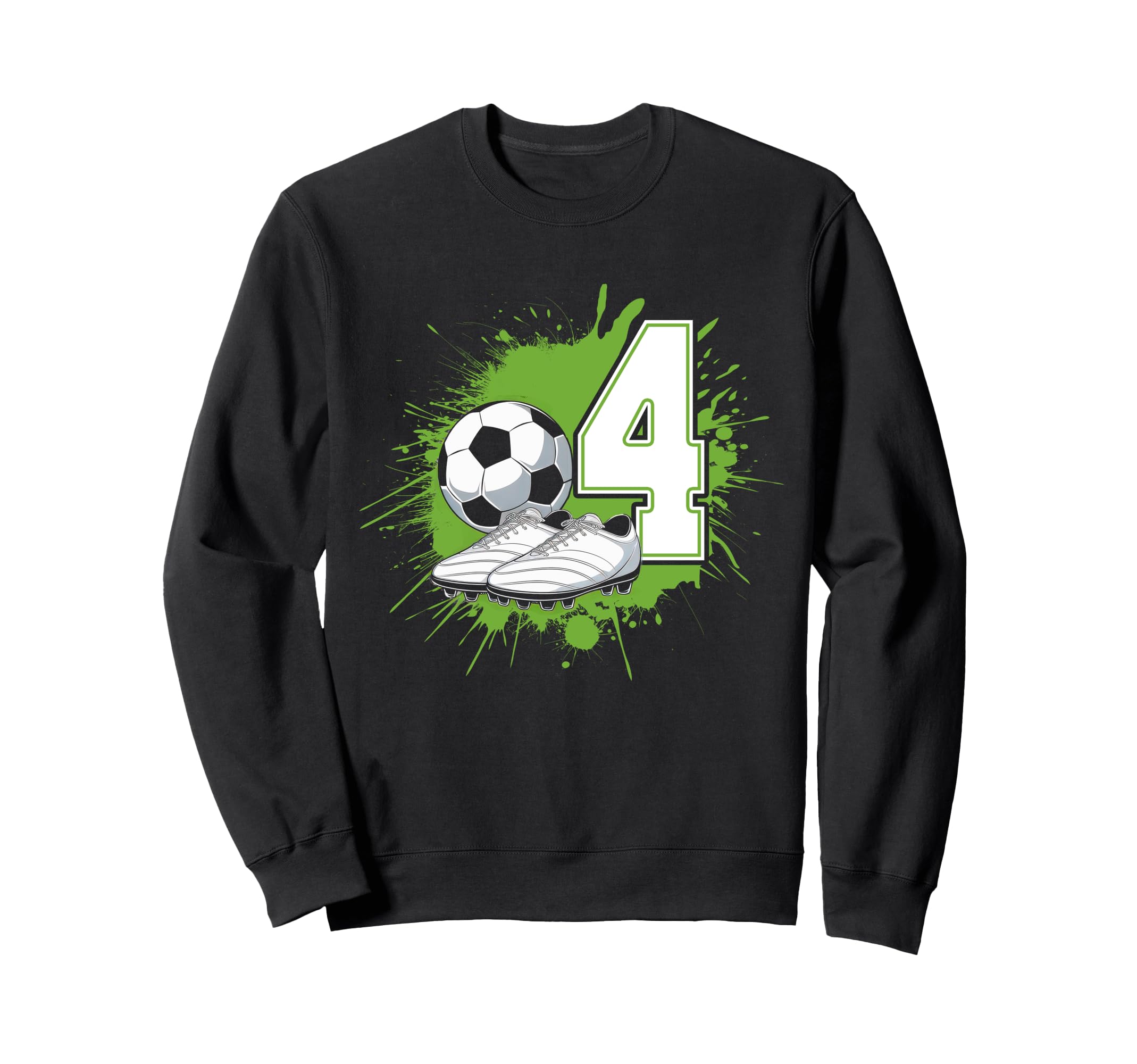 4 Soccer Birthday Gift Soccer Fan Sweatshirt - Unique Graphic for Adults - T-Shirt, Sweatshirt, Hoodie