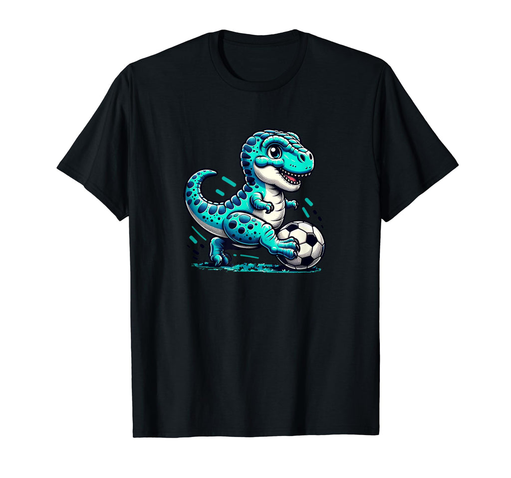 Funny T Rex Dinosaur Soccer Player T-Shirt - Minimalist Print for Adults - T-Shirt, Sweatshirt, Hoodie