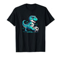 Funny T Rex Dinosaur Soccer Player T-Shirt - Minimalist Print for Adults - T-Shirt, Sweatshirt, Hoodie