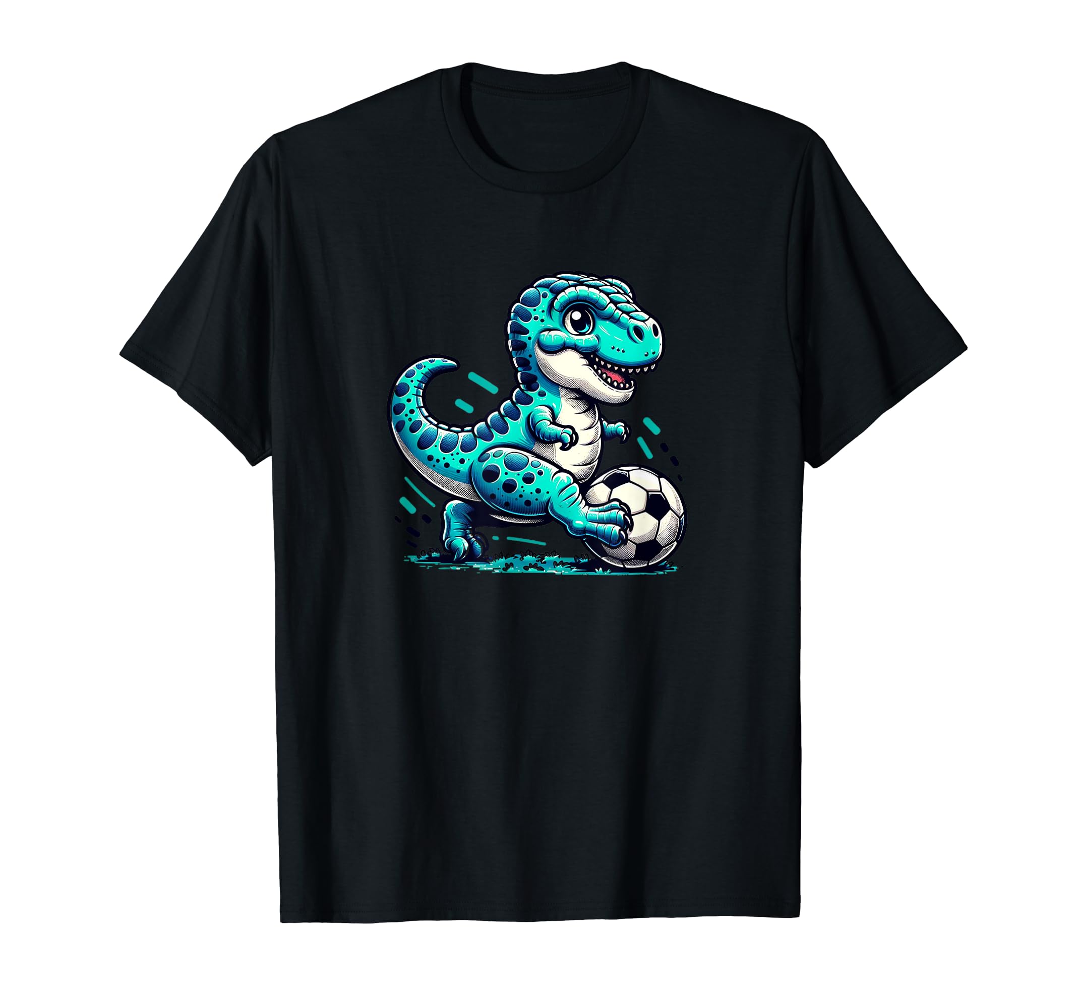Funny T Rex Dinosaur Soccer Player T-Shirt - Minimalist Print for Adults - T-Shirt, Sweatshirt, Hoodie