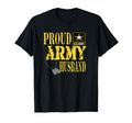 Mens Proud Army Husband Military T-Shirt - Casual Everyday Wear for Adults - T-Shirt, Sweatshirt, Hoodie