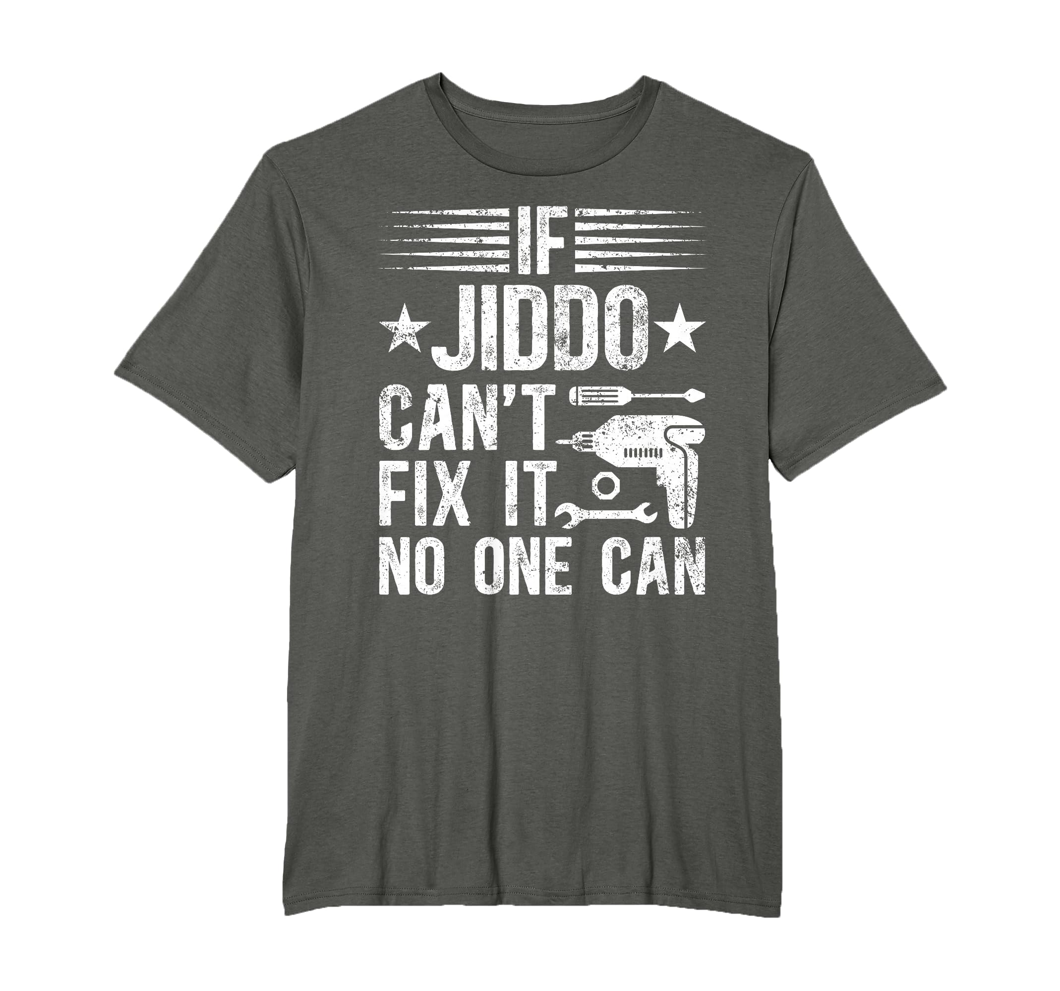 If Jiddo Cant Fix It Arabic Grandpa T-Shirt - Minimalist Print Men Women - T-Shirt, Sweatshirt, Hoodie