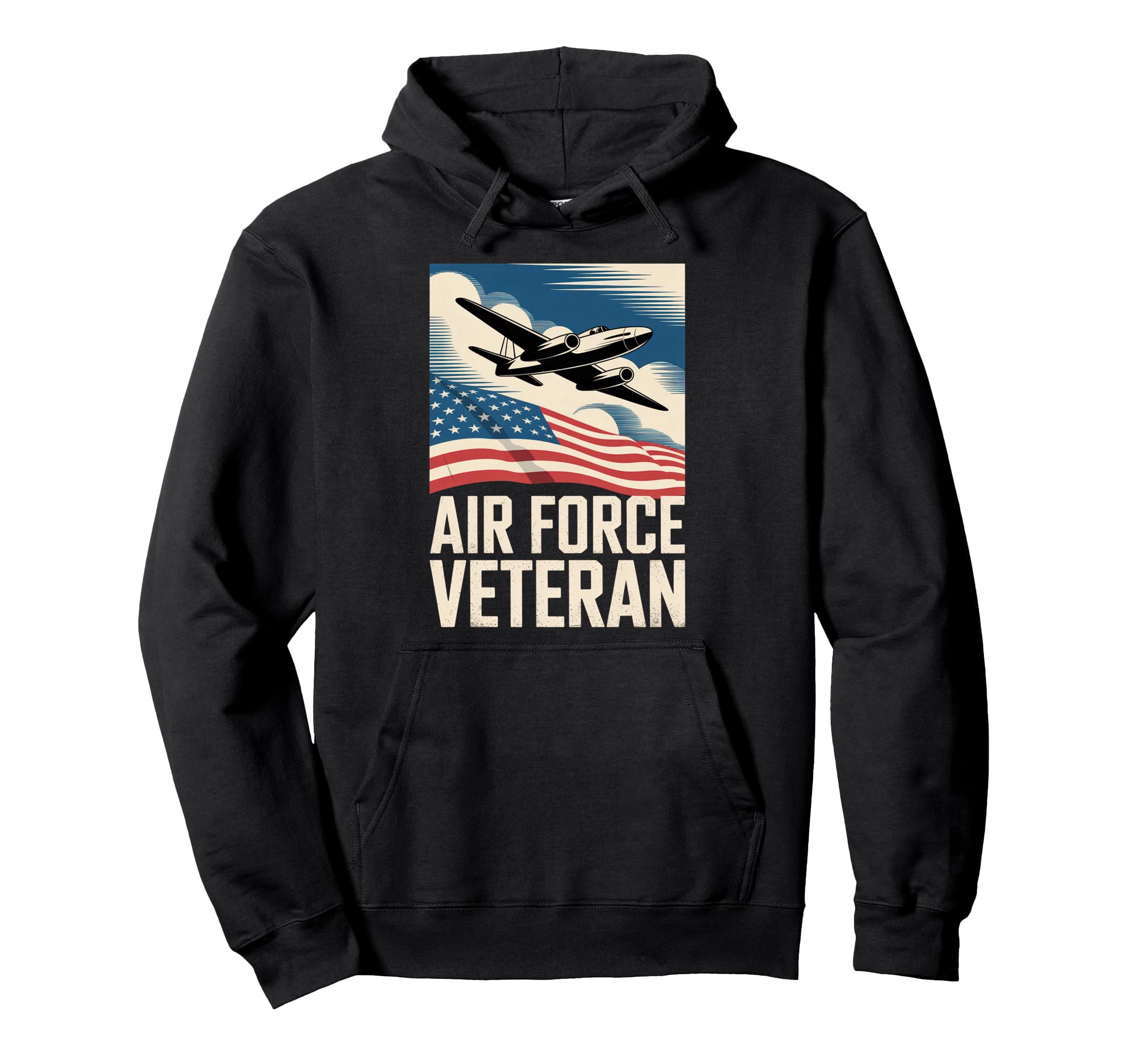 Air Force Veteran Us American Flag Hoodie - Aesthetic Graphic for Adults - T-Shirt, Sweatshirt, Hoodie