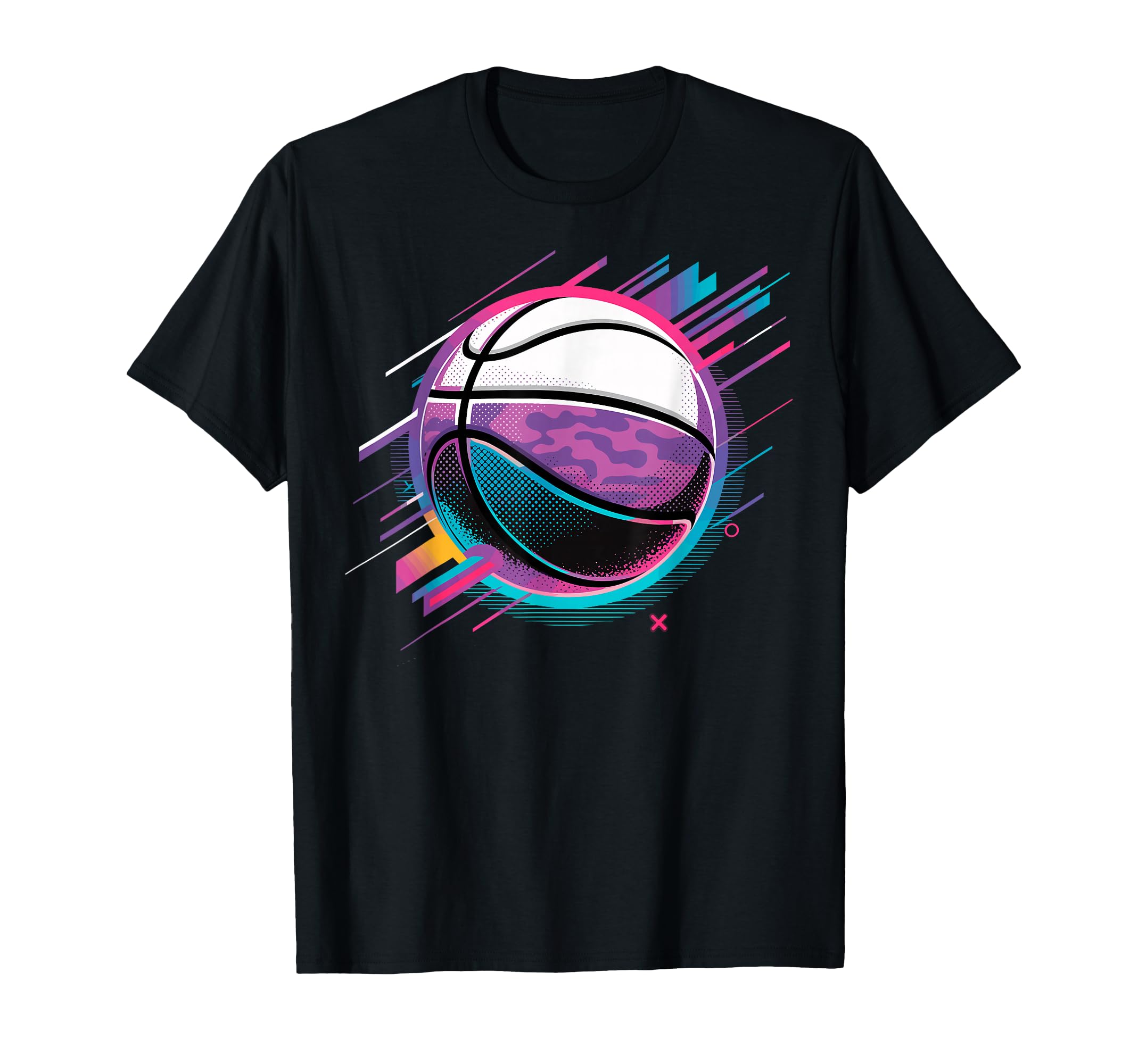 Colorful Basketball Ball Basketball T-Shirt - Streetwear Style Unisex - T-Shirt, Sweatshirt, Hoodie