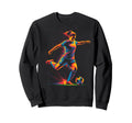 Colorful Funny Soccer Fan Dad Sweatshirt - Fun Novelty Design Men Women - T-Shirt, Sweatshirt, Hoodie