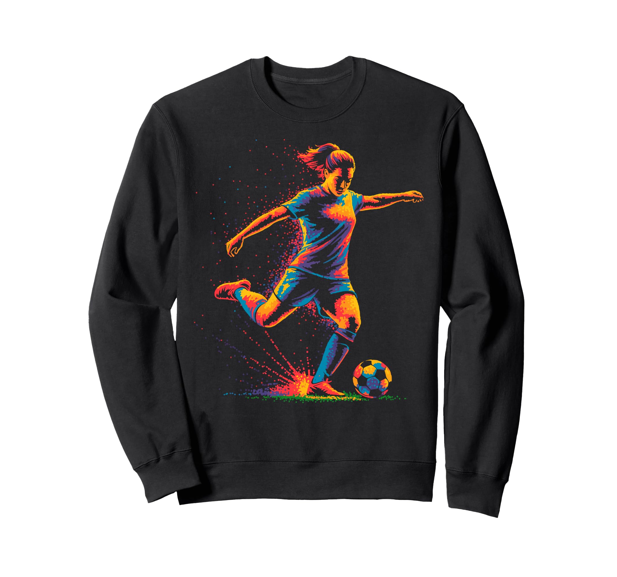 Colorful Funny Soccer Fan Dad Sweatshirt - Fun Novelty Design Men Women - T-Shirt, Sweatshirt, Hoodie