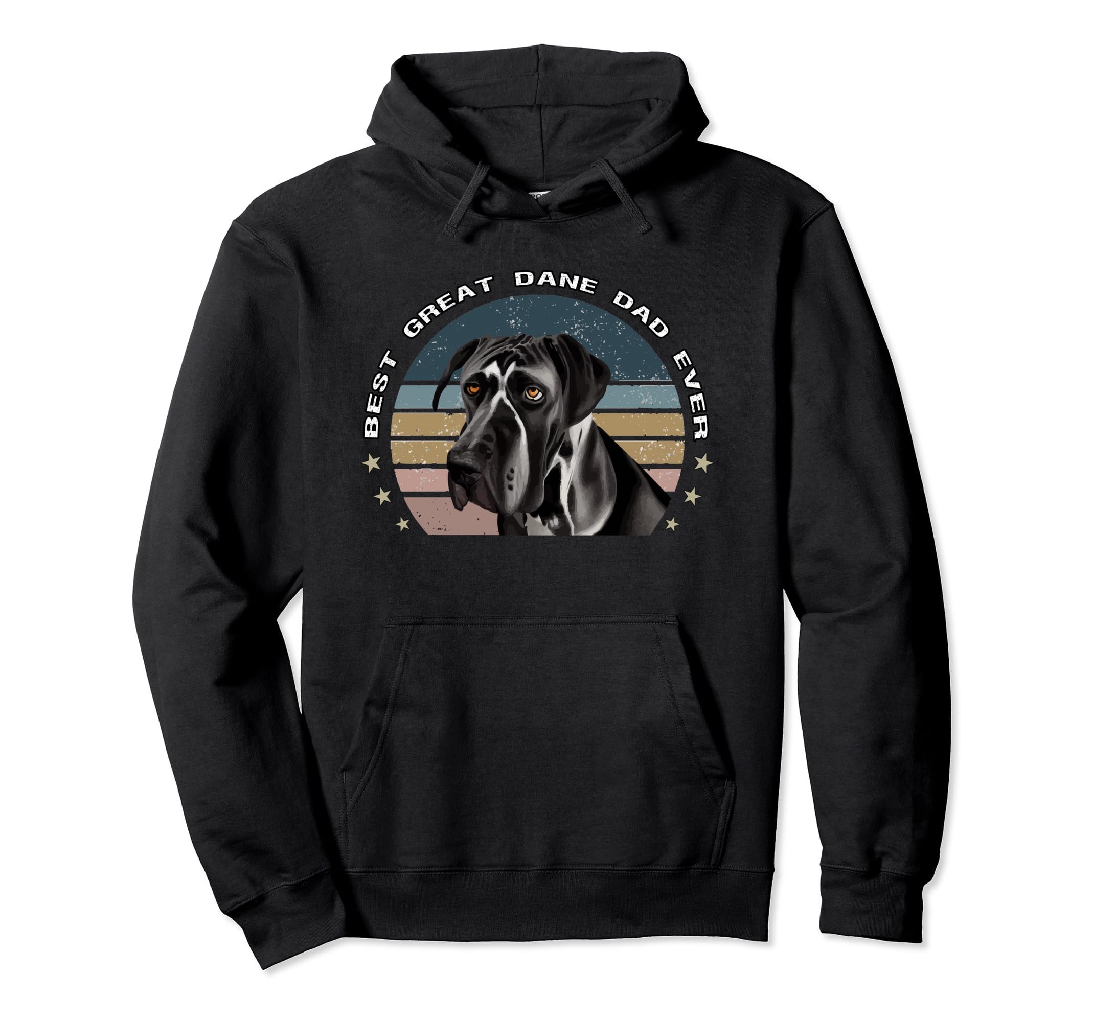 Best Great Dane Dad Ever German Hoodie - Fun Novelty Design for Adults - T-Shirt, Sweatshirt, Hoodie