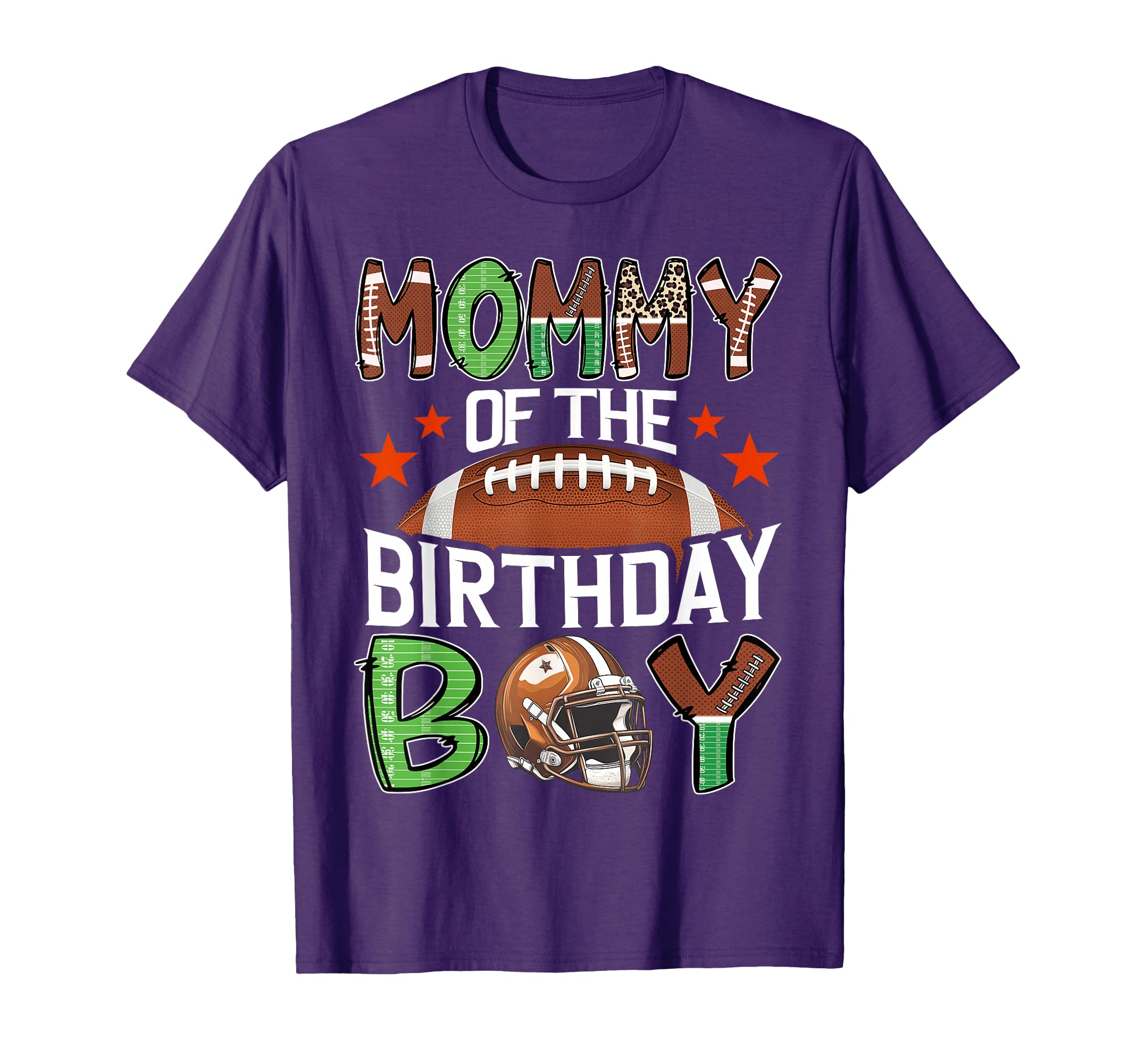 Mommy Birthday Game Day Football T-Shirt - Graphic Print for Adults - T-Shirt, Sweatshirt, Hoodie