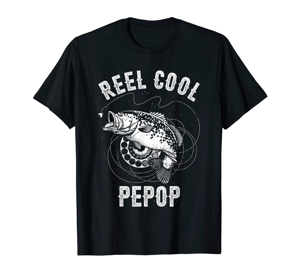 Mens Funny Reel Pepop Bass Fishing Dad T-Shirt - Unique Graphic Men Women - T-Shirt, Sweatshirt, Hoodie