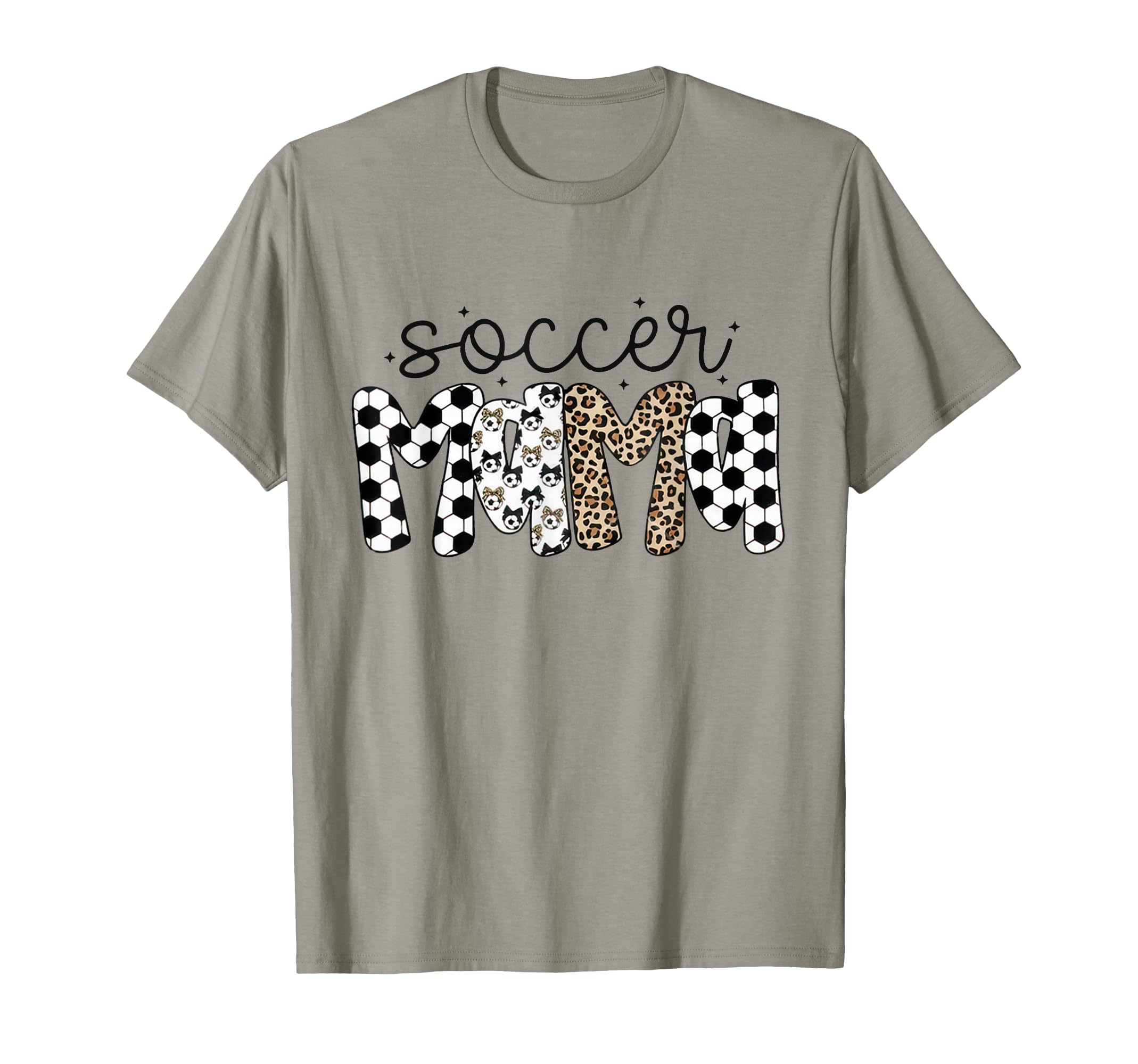 Soccer Mama Leopard Soccer Mom Game Day T-Shirt - Unique Graphic Unisex - T-Shirt, Sweatshirt, Hoodie