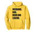 Husband Dad Bowling Legend Bowling Hoodie - Minimalist Print Men Women - T-Shirt, Sweatshirt, Hoodie