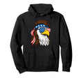 Bald Eagle Mullet 4Th July American Flag Hoodie - Trendy Graphic Men Women - T-Shirt, Sweatshirt, Hoodie