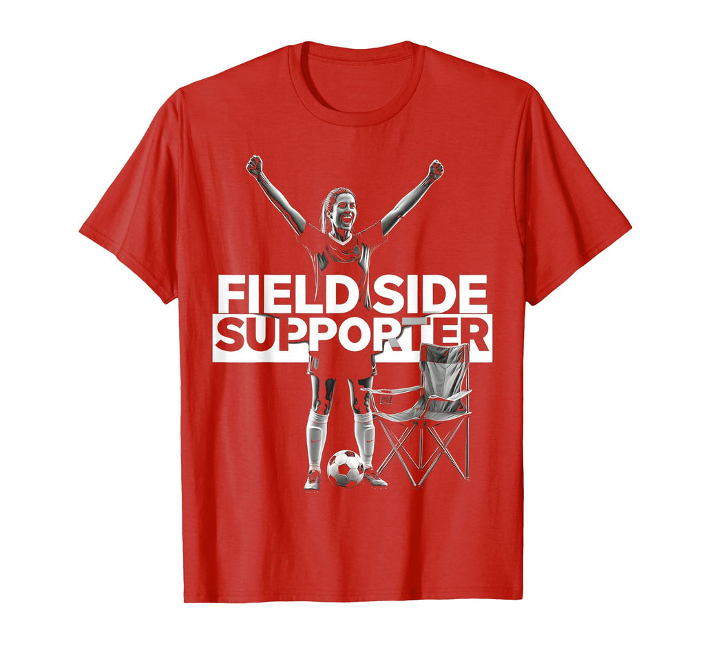 Field Side Supporter Soccer Mom T-Shirt - Minimalist Print Men Women - T-Shirt, Sweatshirt, Hoodie