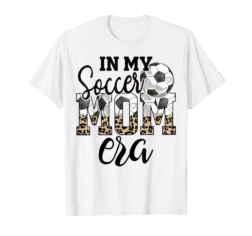 My Soccer Mom Era Leopard Soccer Mom T-Shirt - Trendy Graphic for Adults - T-Shirt, Sweatshirt, Hoodie
