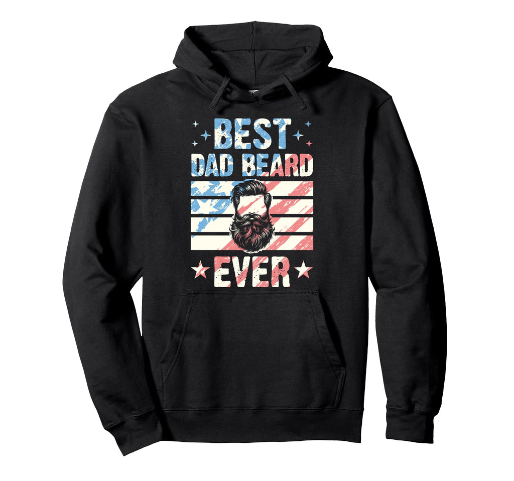 Best Dad Beard Ever 70S Bearded Dad Hoodie - Aesthetic Graphic Unisex - T-Shirt, Sweatshirt, Hoodie