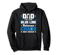 Dad Protector Fathers Day Policeman Hoodie - Fun Novelty Design for Adults - T-Shirt, Sweatshirt, Hoodie