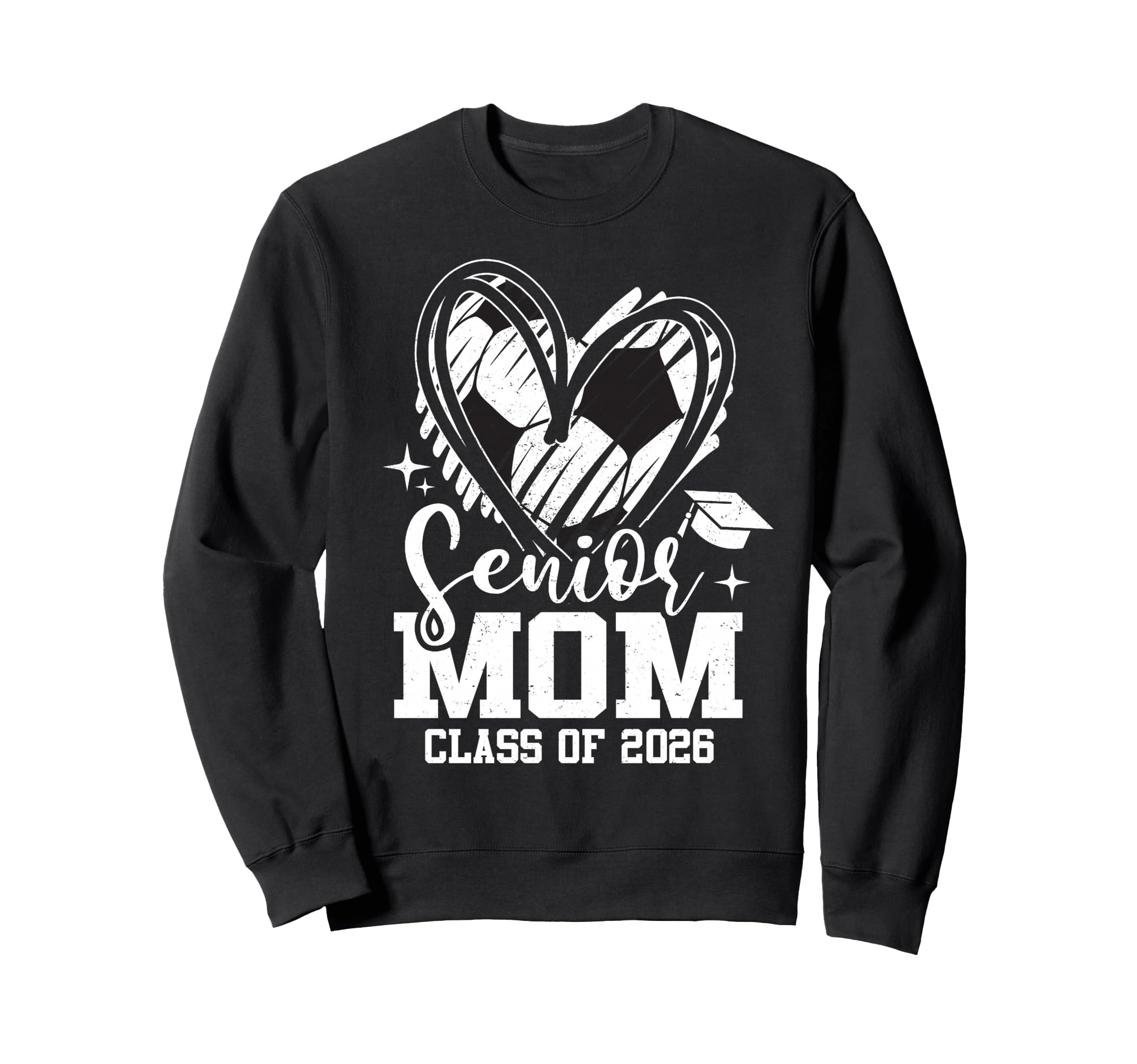 Senior Mom Class 2026 Soccer Sweatshirt - Novelty Apparel for Adults - T-Shirt, Sweatshirt, Hoodie