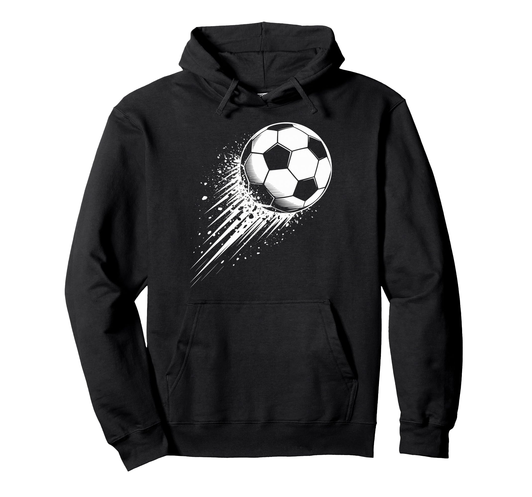 Splash Art Soccer Football Ball Soccer Hoodie - Graphic Print for Adults - T-Shirt, Sweatshirt, Hoodie