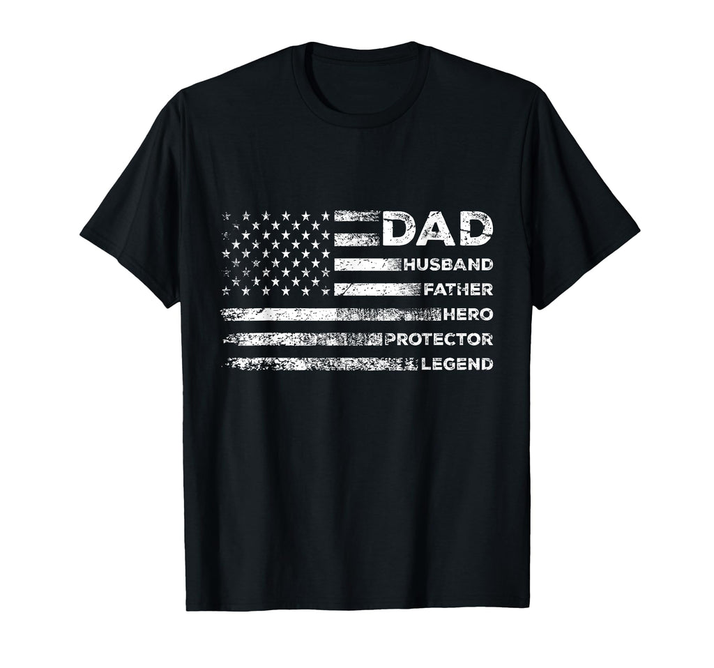 Husband Father Hero Protector Legend T-Shirt - Custom Art Print Unisex - T-Shirt, Sweatshirt, Hoodie