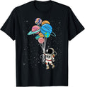 Astronaut Holding Planet Balloons BoysGirls STEM - Adult & Kids T-Shirts, Sweatshirts & Hoodies apparel design preview 1