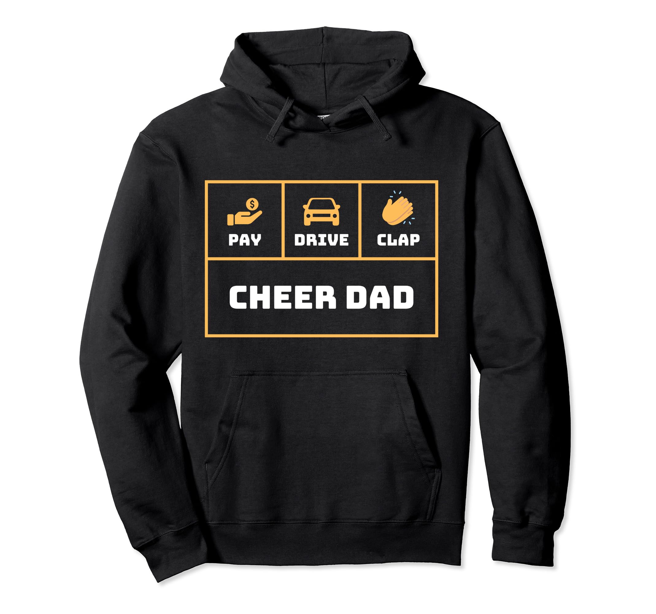 Cheerleading Dad Cheerleader Cheer Dad Hoodie - Novelty Apparel Men Women - T-Shirt, Sweatshirt, Hoodie
