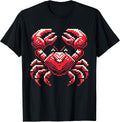 Pixel Art Crab Retro Gaming Lovers - Adult & Kids T-Shirts, Sweatshirts & Hoodies apparel design preview 1