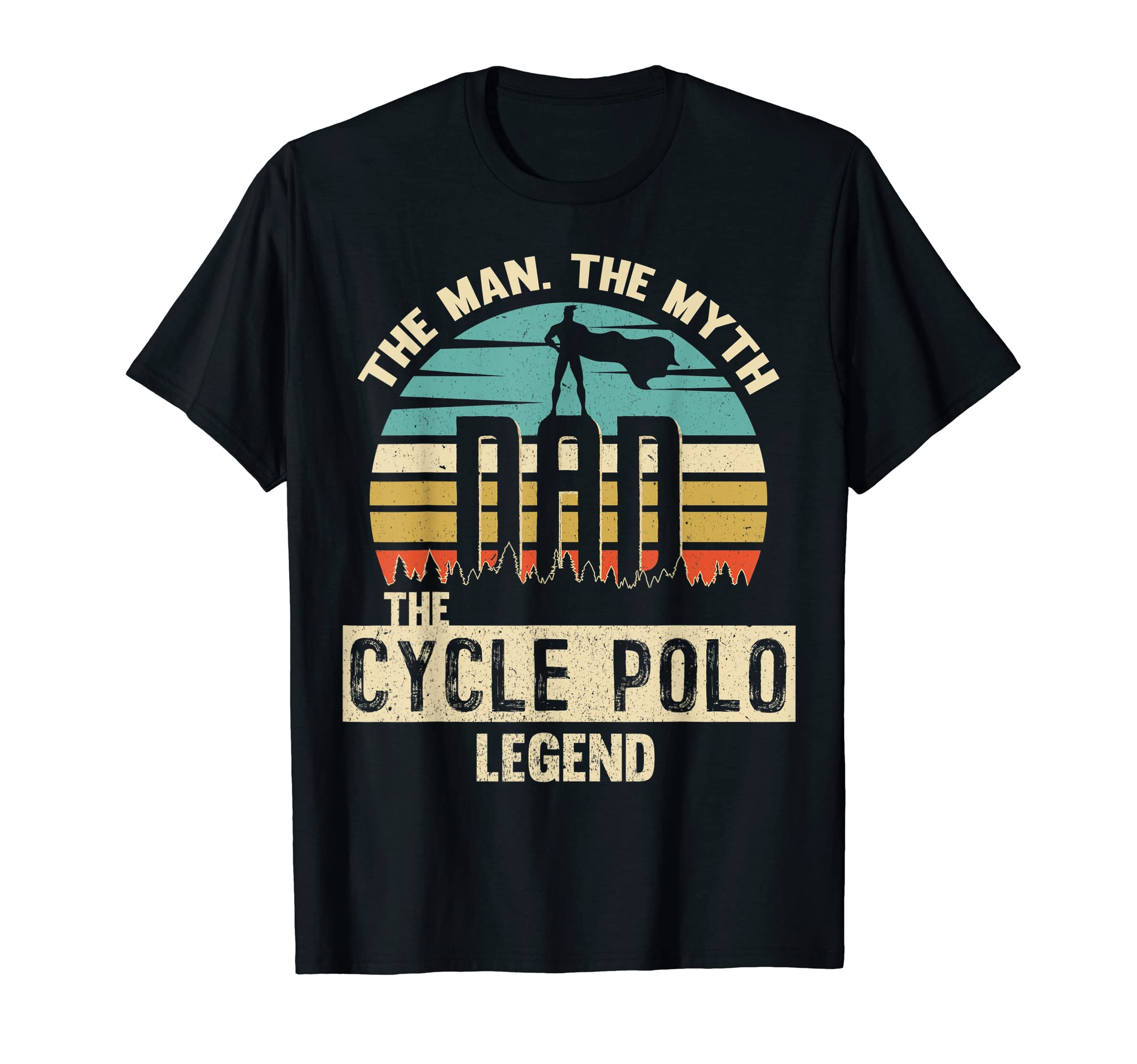 Myth Legend Dad Cycle Polo T-Shirt - Minimalist Print for Adults - T-Shirt, Sweatshirt, Hoodie