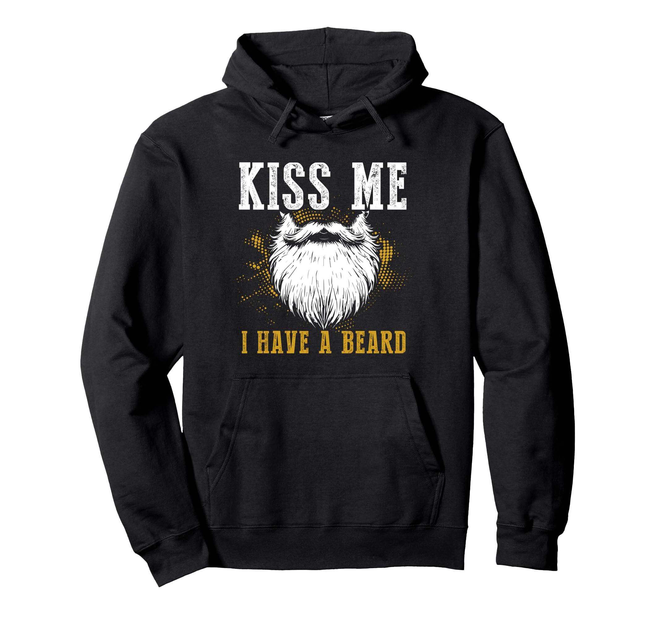 Bearded Facial Hair Fathers Day Dad Hoodie - Custom Art Print for Adults - T-Shirt, Sweatshirt, Hoodie