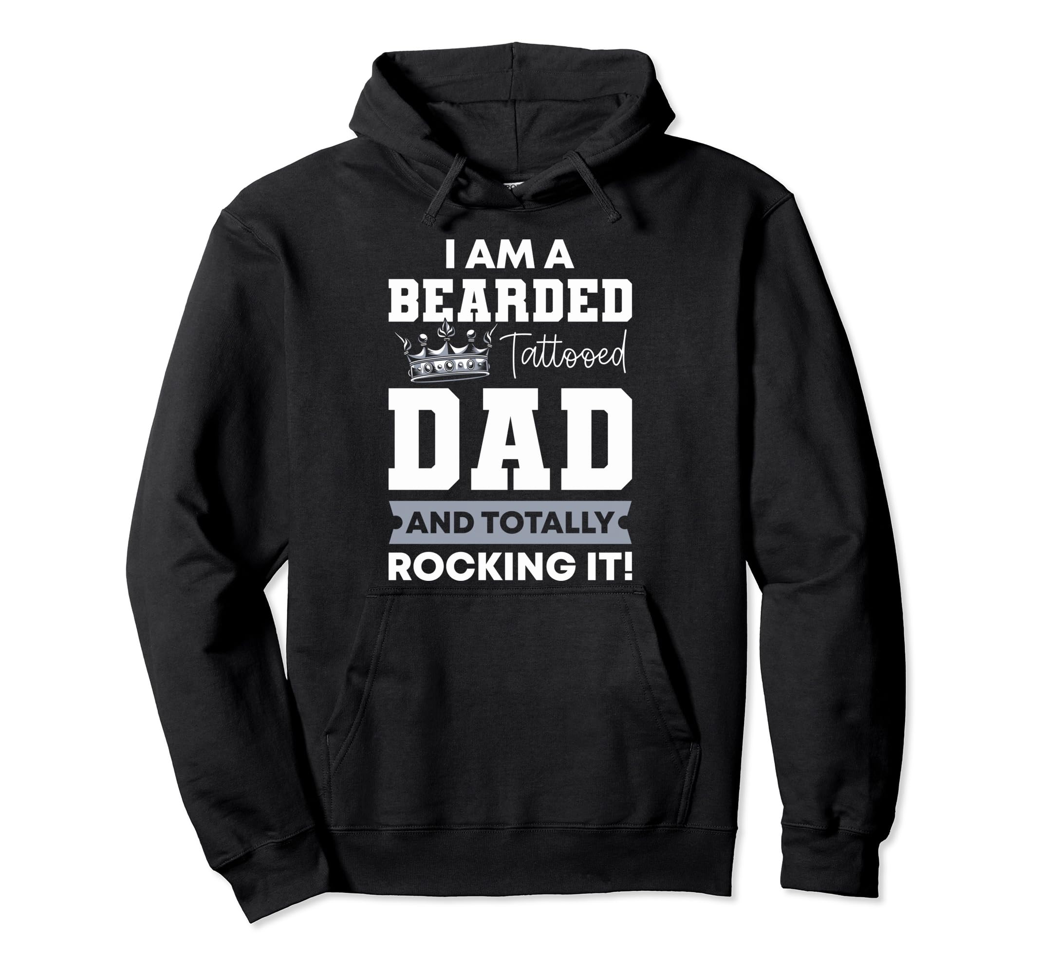 Funny Bearded Im Bearded Tattooed Hoodie - Casual Everyday Wear for Adults - T-Shirt, Sweatshirt, Hoodie