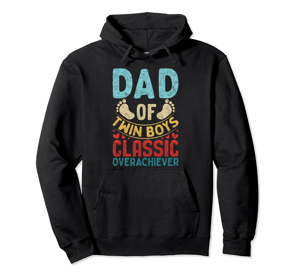 Dad Twin Fathers Day Father Daddy Twins Hoodie - Trendy Graphic for Adults - T-Shirt, Sweatshirt, Hoodie