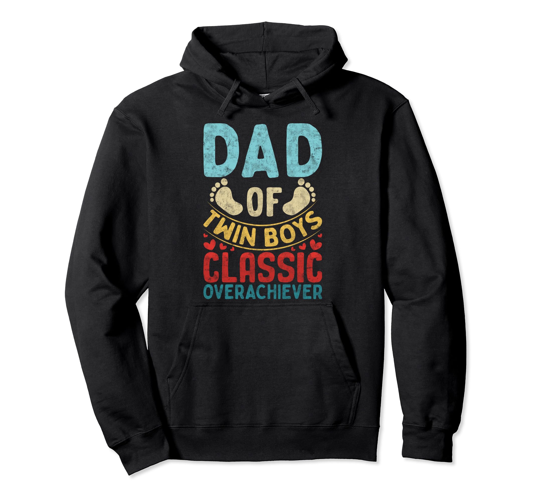 Dad Twin Fathers Day Father Daddy Twins Hoodie - Trendy Graphic for Adults - T-Shirt, Sweatshirt, Hoodie