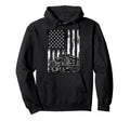 Usa Flag Trucker Papa Dad Truck Driver Hoodie - Novelty Apparel for Adults - T-Shirt, Sweatshirt, Hoodie