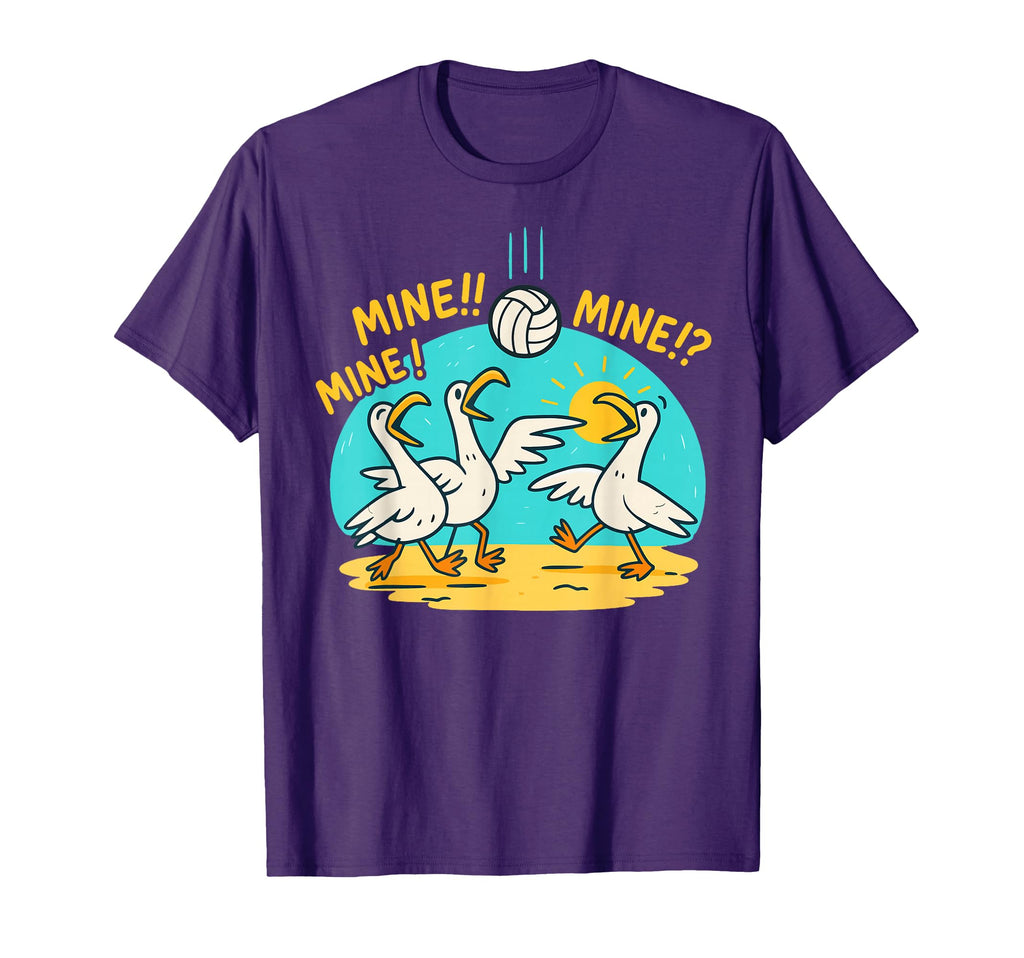 Funny Bird Playing Volleyball Sports T-Shirt - Novelty Apparel Men Women - T-Shirt, Sweatshirt, Hoodie