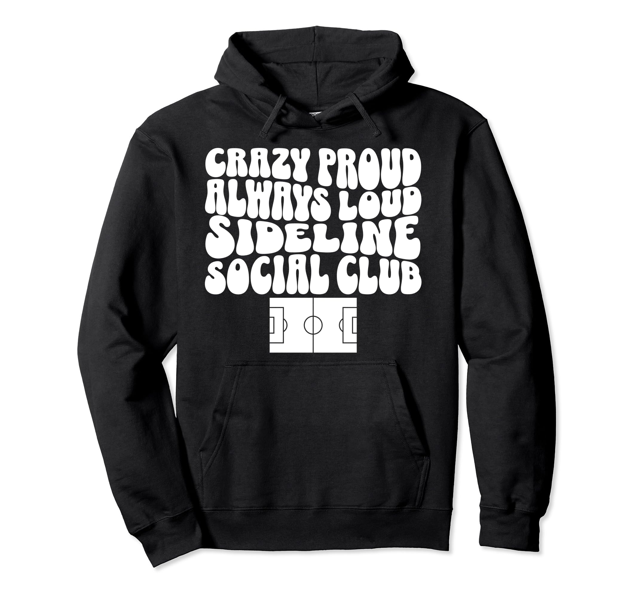 Sideline Social Club Soccer Field Hoodie - Custom Art Print Men Women - T-Shirt, Sweatshirt, Hoodie