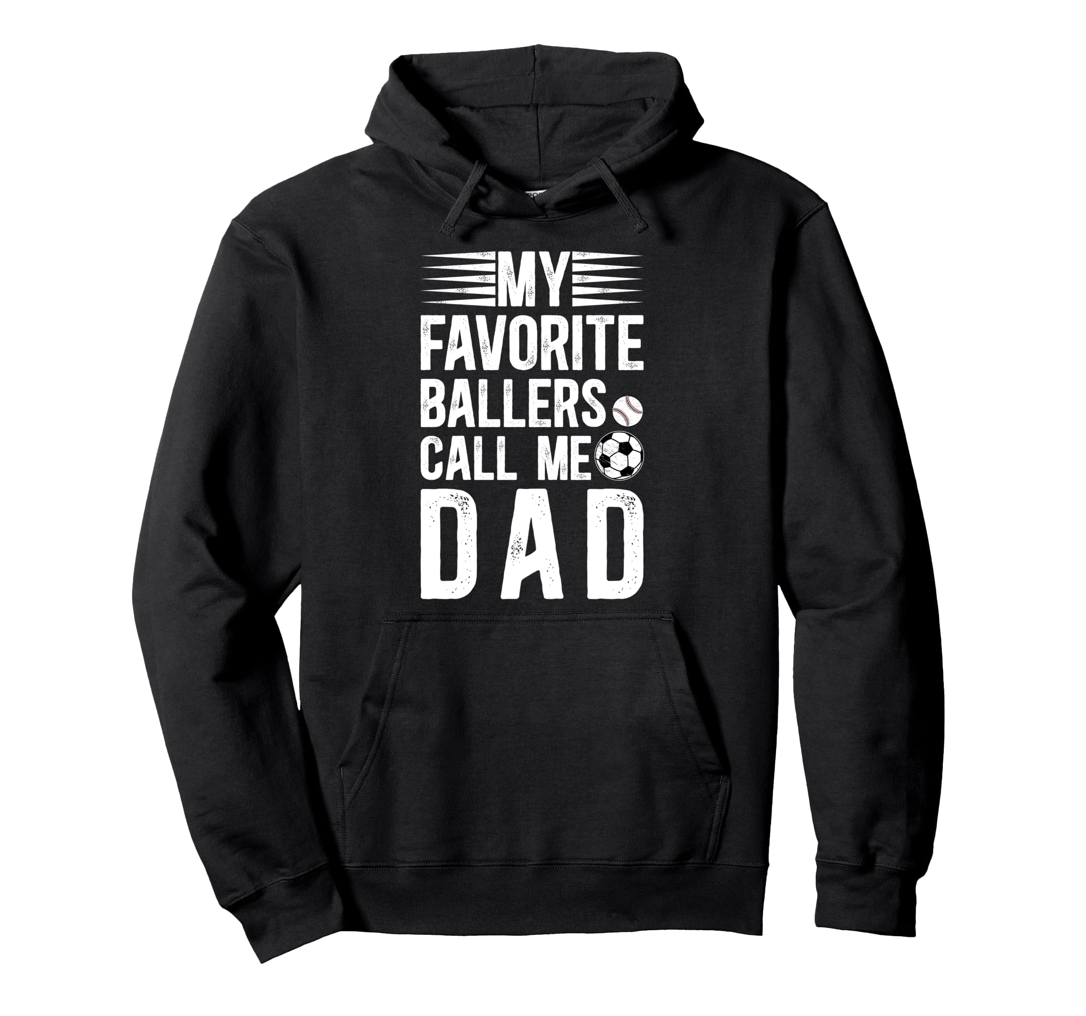 My Favorite Ballers Call Me Dad Baseball Hoodie - Unique Graphic Men Women - T-Shirt, Sweatshirt, Hoodie