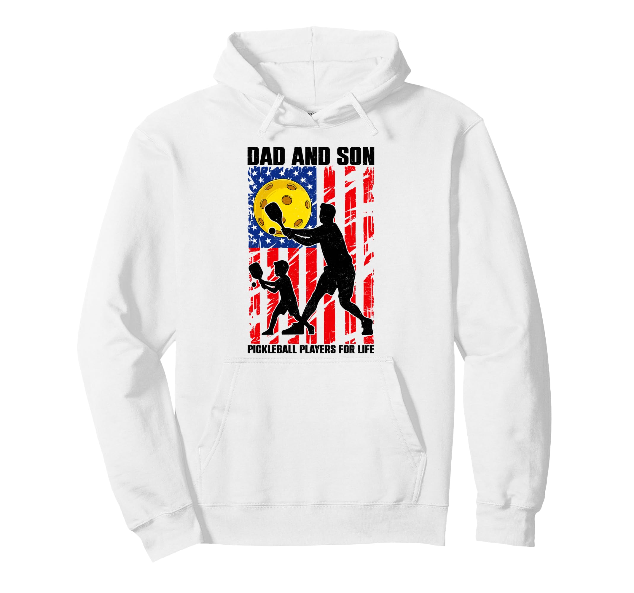 Dad Son Pickleball Players Life Hoodie - Casual Everyday Wear Unisex - T-Shirt, Sweatshirt, Hoodie