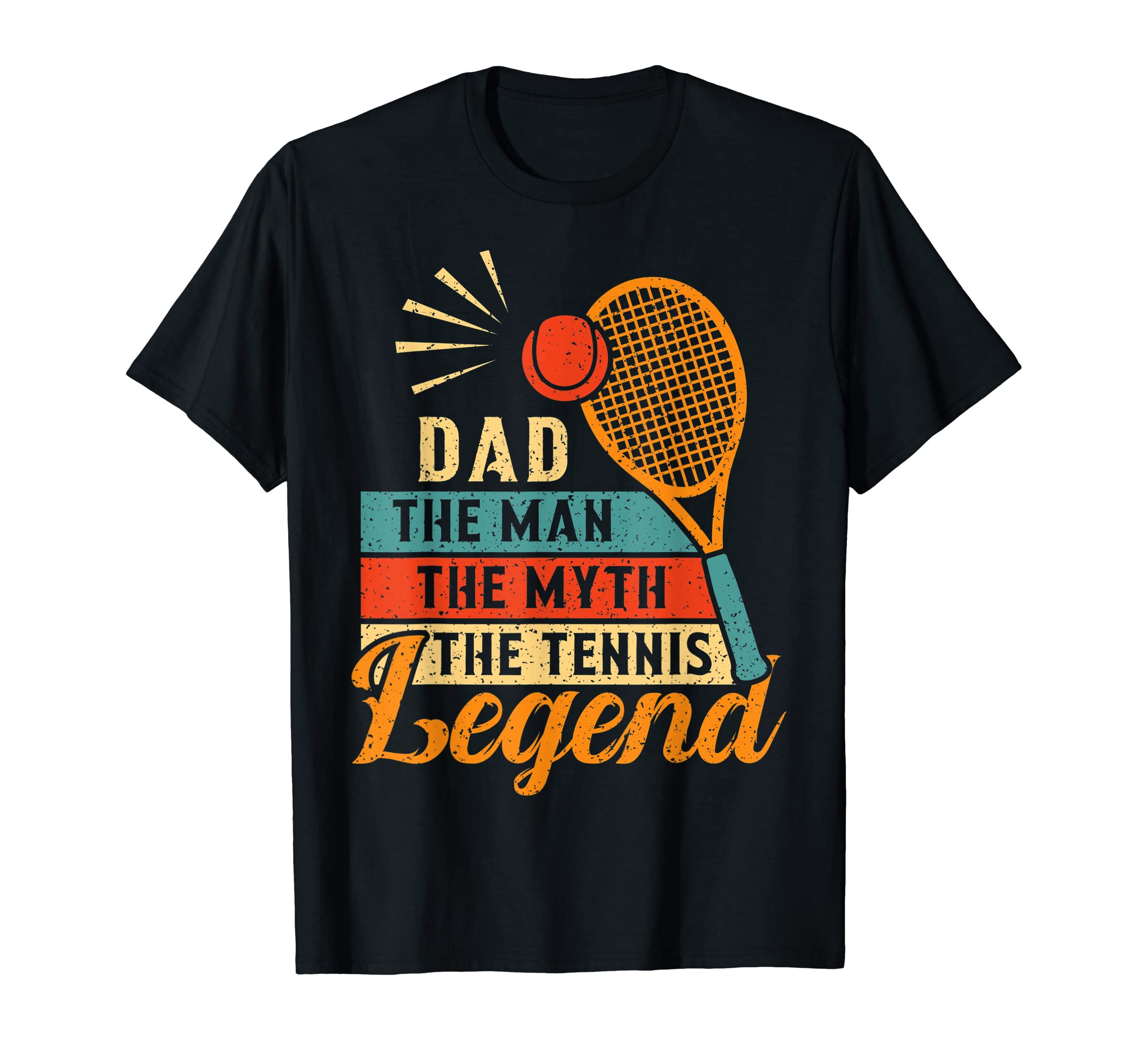 Dad Myth Tennis Legend Fathers Day T-Shirt - Custom Art Print for Adults - T-Shirt, Sweatshirt, Hoodie