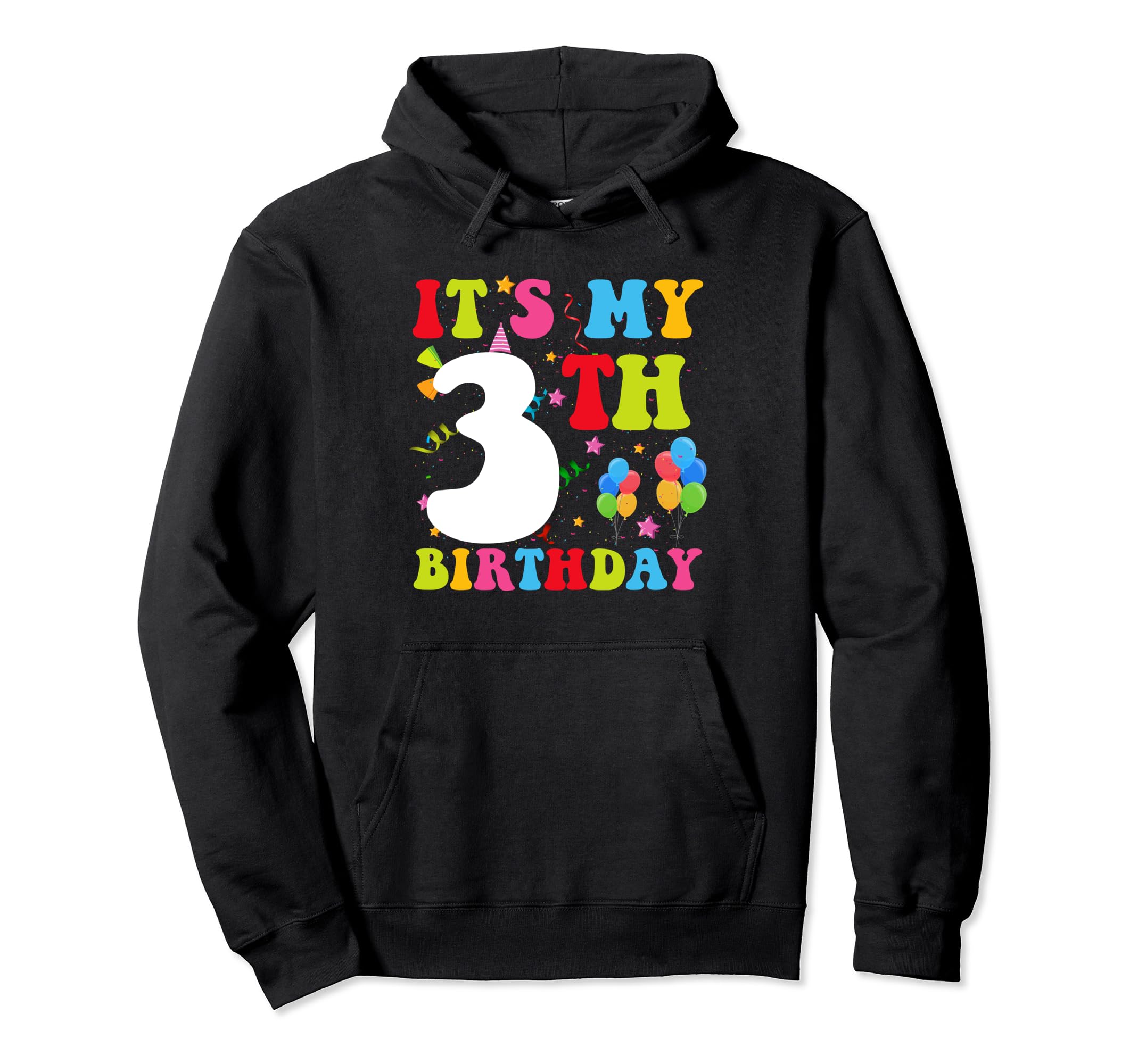 Groovy 3 Year Old Birthday Or Three Year Hoodie - Unique Graphic Men Women - T-Shirt, Sweatshirt, Hoodie