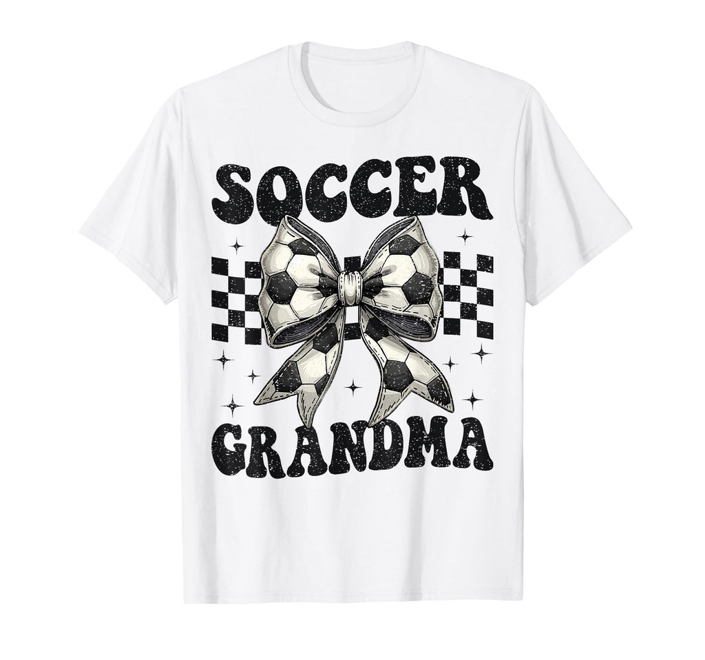 Soccer Grandma Funny Coquette Bow T-Shirt - Trendy Graphic for Adults - T-Shirt, Sweatshirt, Hoodie