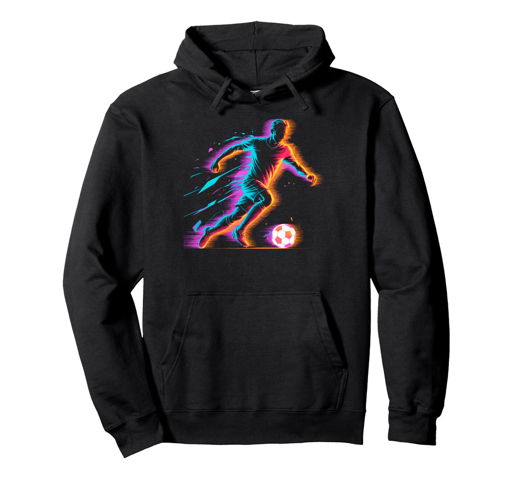 Colorful Funny Soccer Player Fan Game Hoodie - Trendy Graphic for Adults - T-Shirt, Sweatshirt, Hoodie