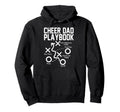 Cheer Dad Playbook Funny Hoodie - Custom Art Print for Adults - T-Shirt, Sweatshirt, Hoodie