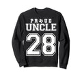 Number 28 Custom Proud Soccer Sweatshirt - Unique Graphic for Adults - T-Shirt, Sweatshirt, Hoodie