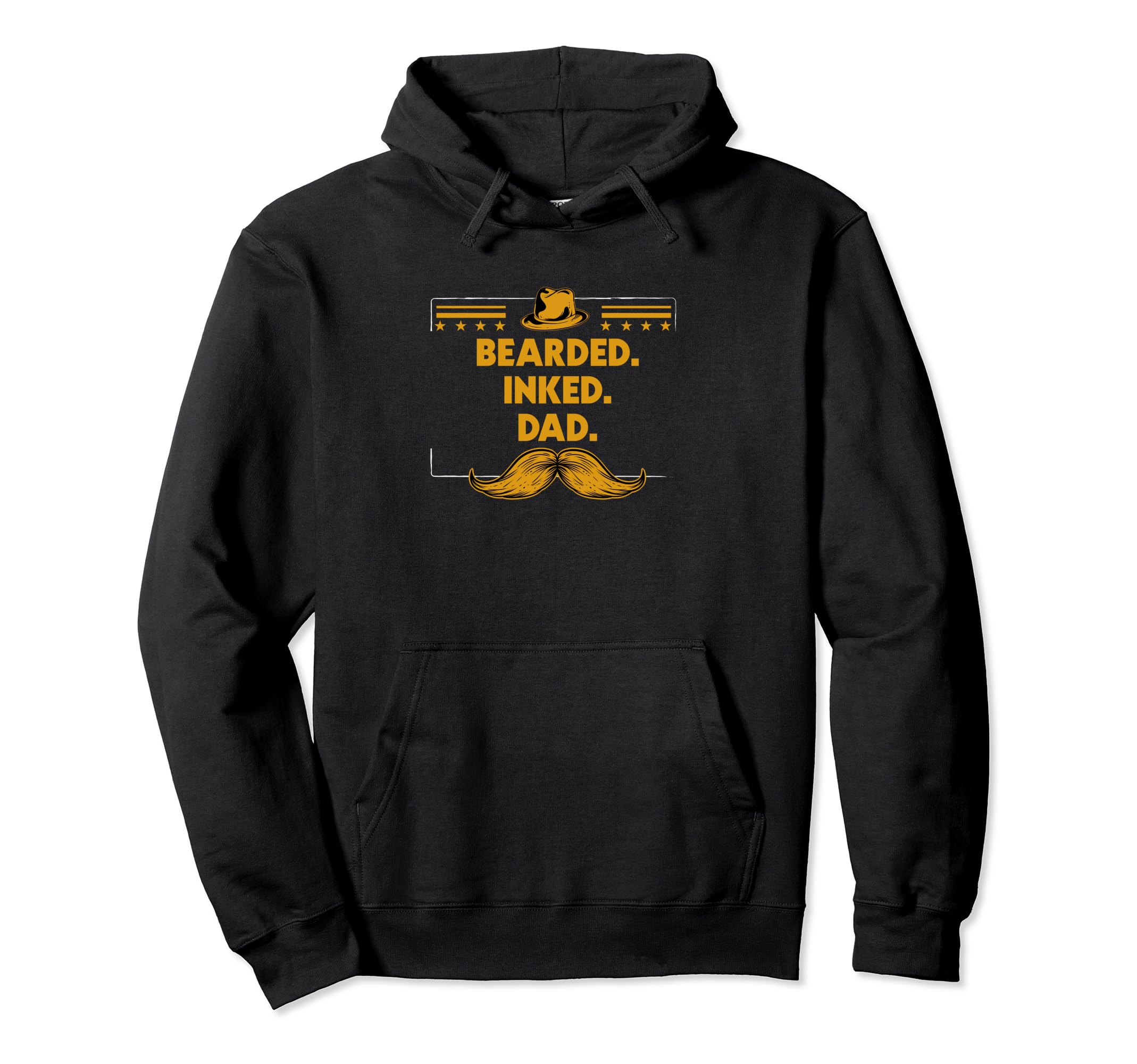 Bearded Dad Tattoo Lover Beard Lover Hoodie - Custom Art Print Men Women - T-Shirt, Sweatshirt, Hoodie